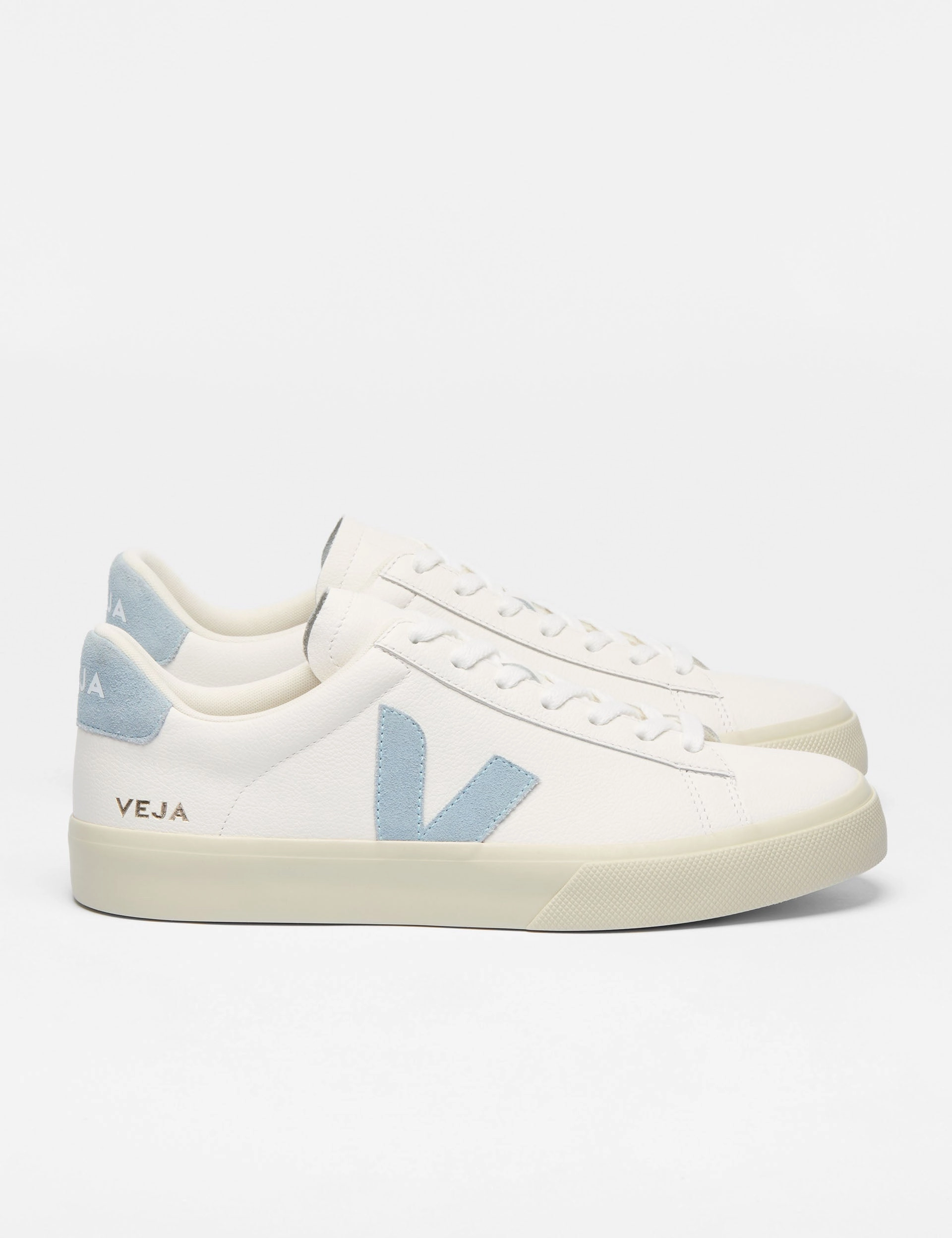 Campo Leather - White Steel Veja women's trendy casual shoes