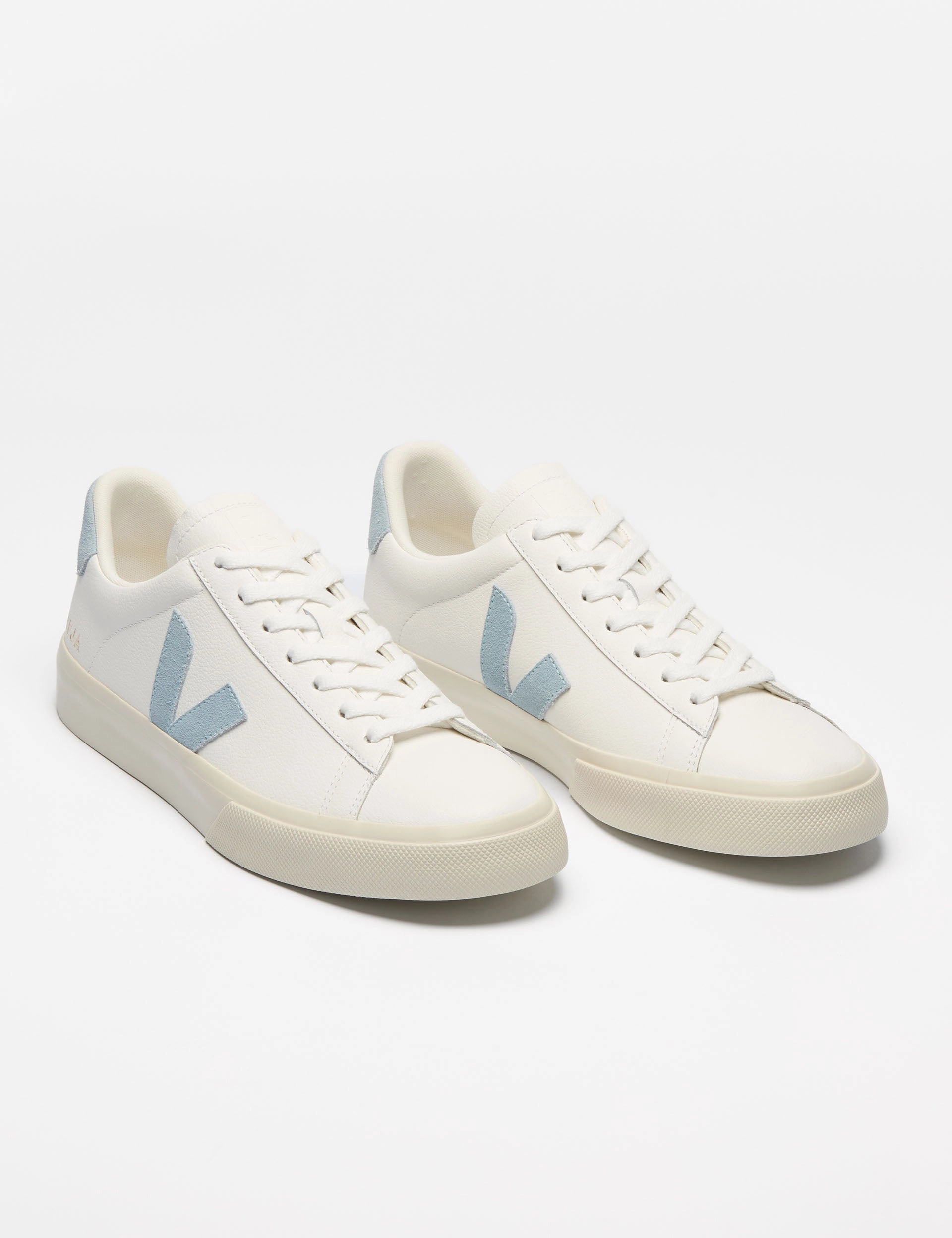 Campo Leather - White Steel Veja women's trendy casual shoes