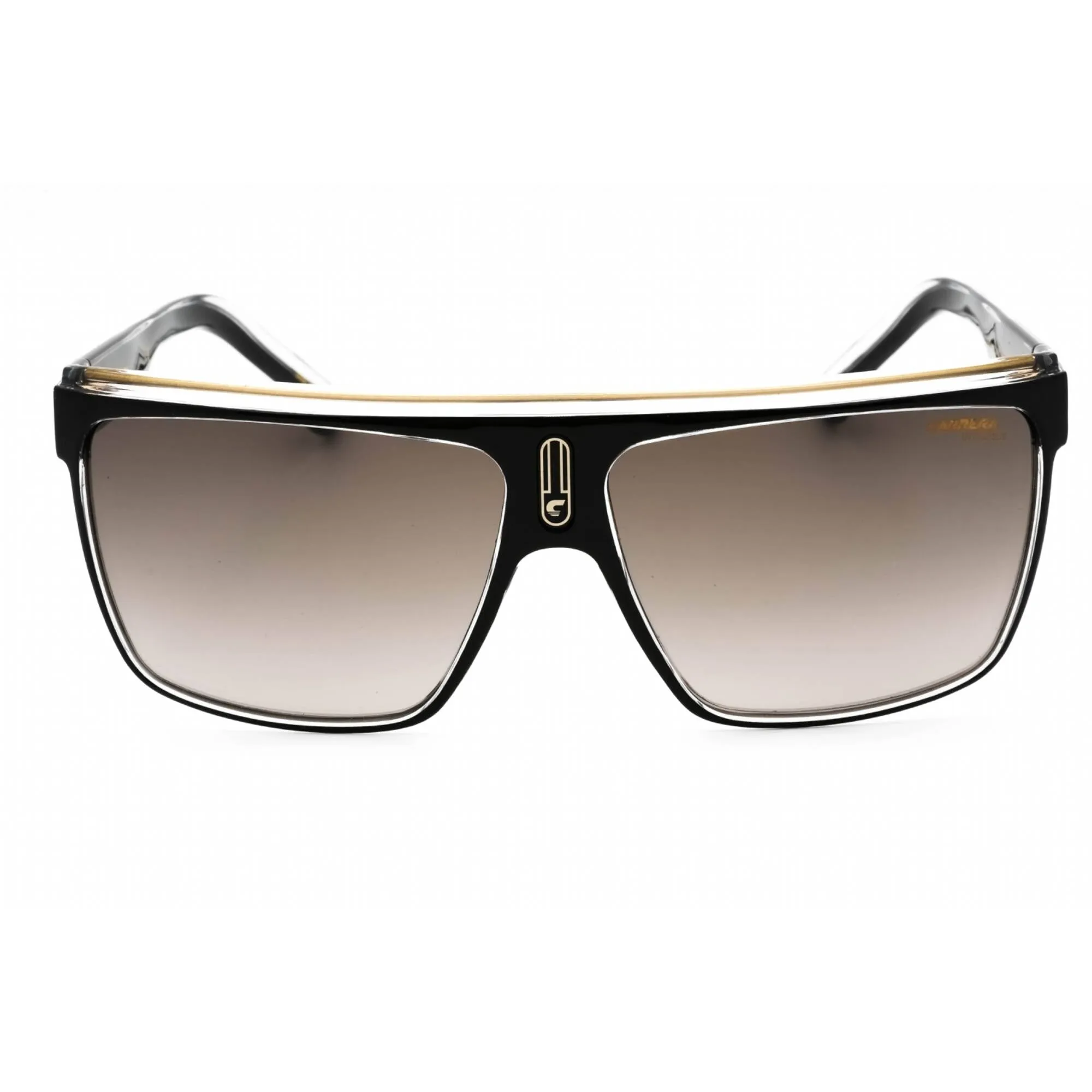 Carrera Men's Sunglasses - Black Gold Rectangular Frame | CARRERA 22/N 02M2 HA Carrera Sunglasses