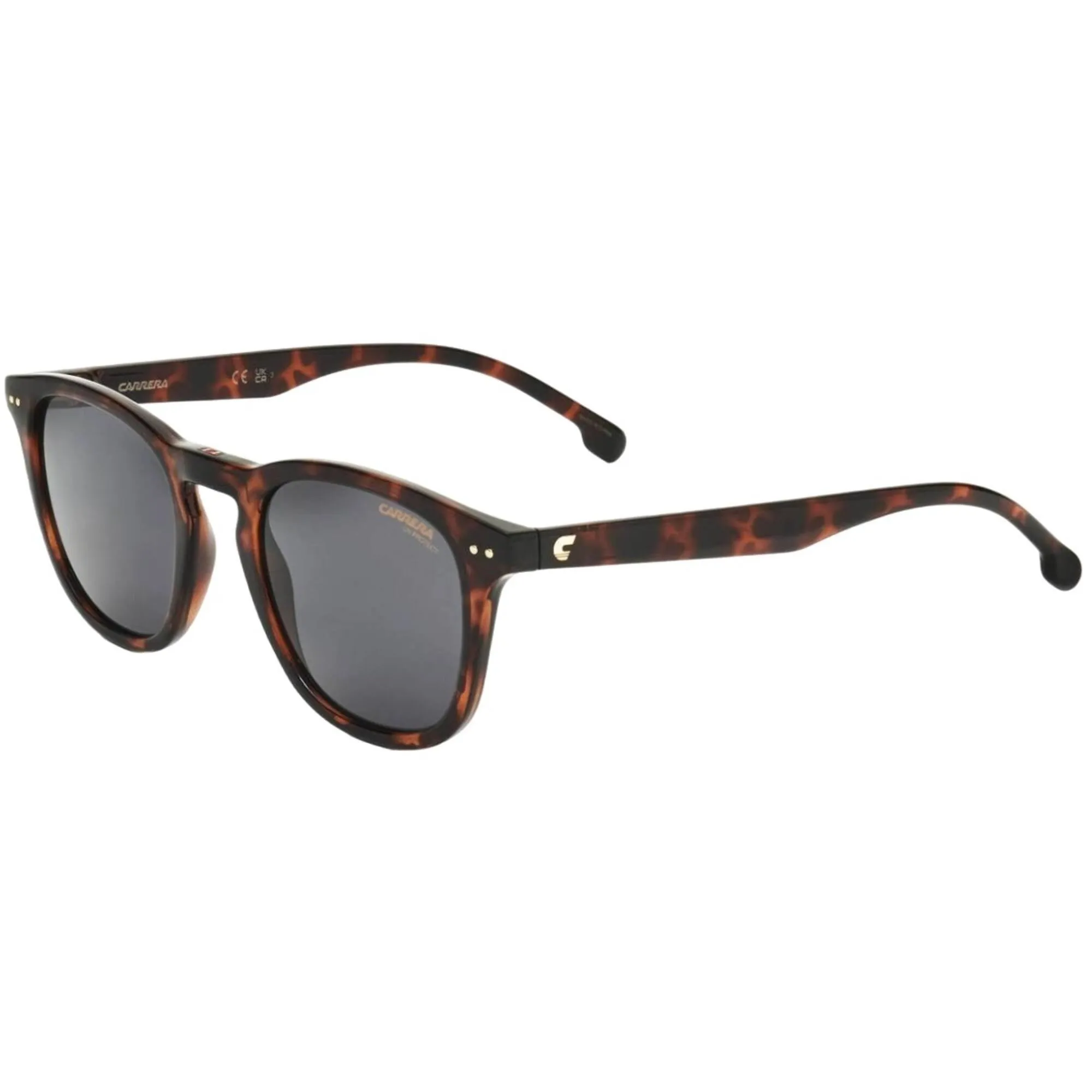 Carrera Unisex Sunglasses - Grey Lens Havana Plastic Square Shape Frame | 2032T/S 86 Carrera Sunglasses