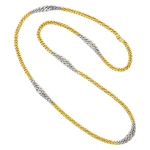 Cartier Vintage 18k White & Yellow Gold Sautoir Necklace Cartier Jewelry