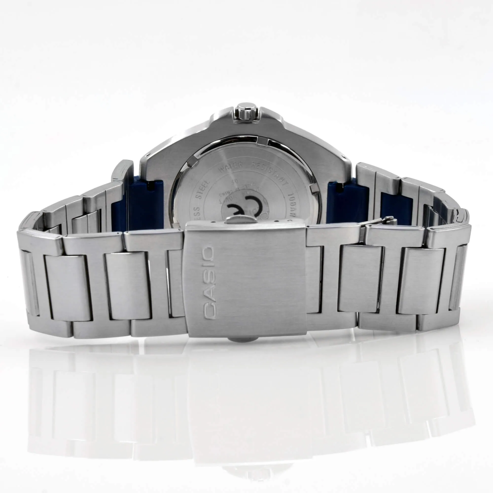 Casio Stainless steel Case Silver,blue Band Watch | EF-101D-7AVEF Casio Men's Watches