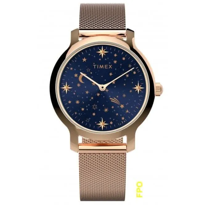 Celestial Transcend Rose Gold-tone Watch TW2W21400