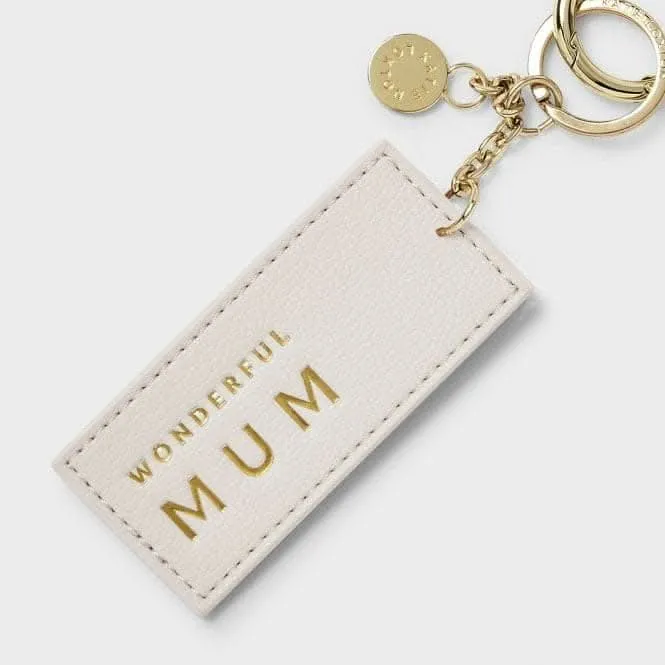 Chain Keyring Wonderful Mum in Off White KLB2712 Katie Loxton Jewelry And Accessories
