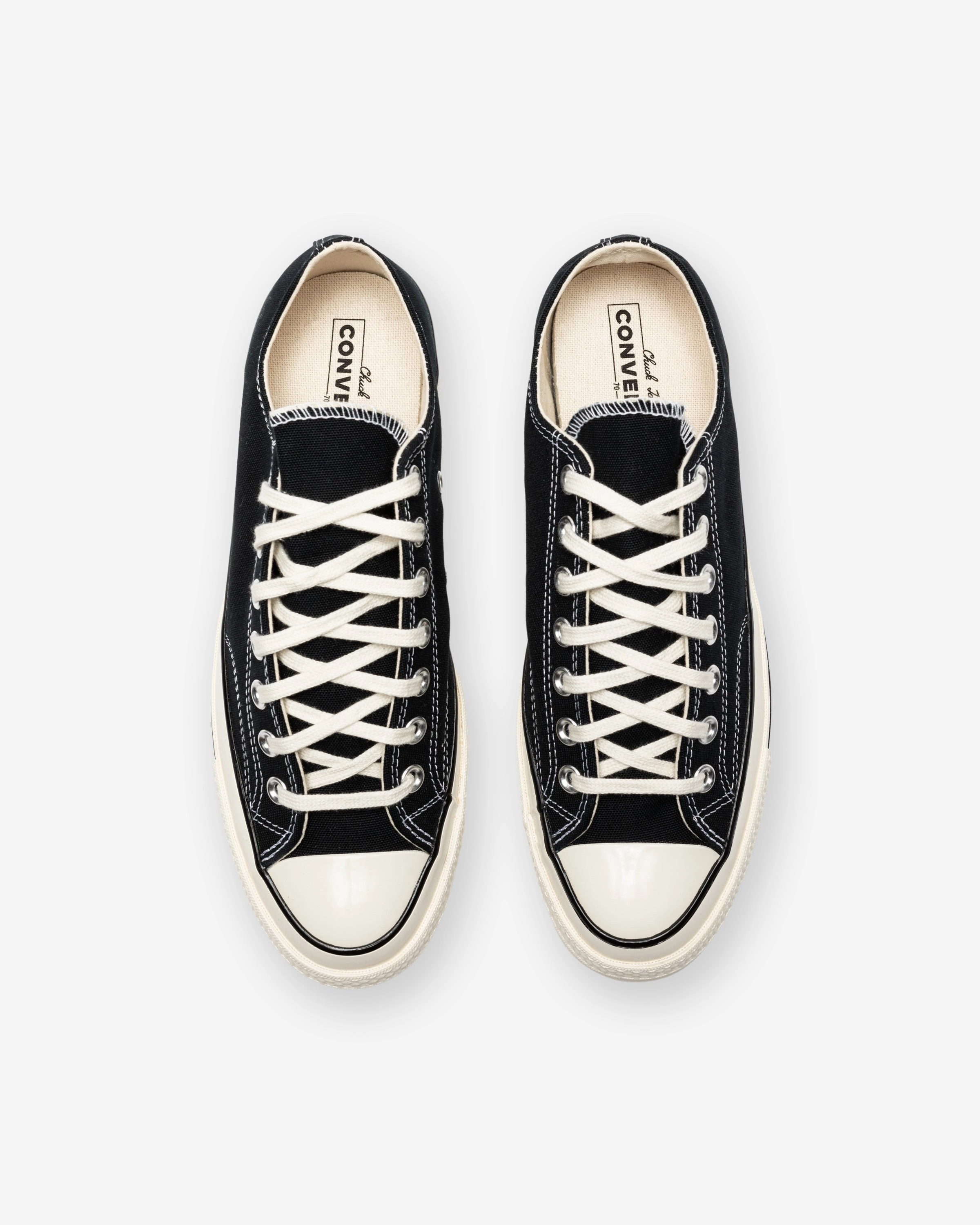 CHUCK 70 OX - BLACK/ EGRET Womens vintage sneakers