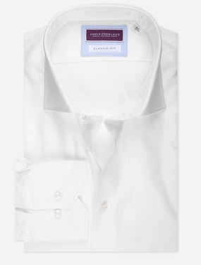 Classic Fit Thomas Mason Single Cuff White