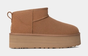 Classic Ultra Mini Platform Womens Boots (Chestnut) ugg classic tasman slippers warm and durable