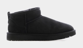 Classic Ultra Mini Womens Boots (Black) ugg classic tasman slippers warm and durable