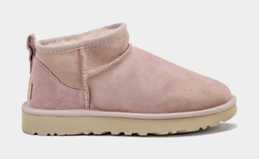 Classic Ultra Mini Womens Boots (Pink) ugg classic tasman slippers warm and durable