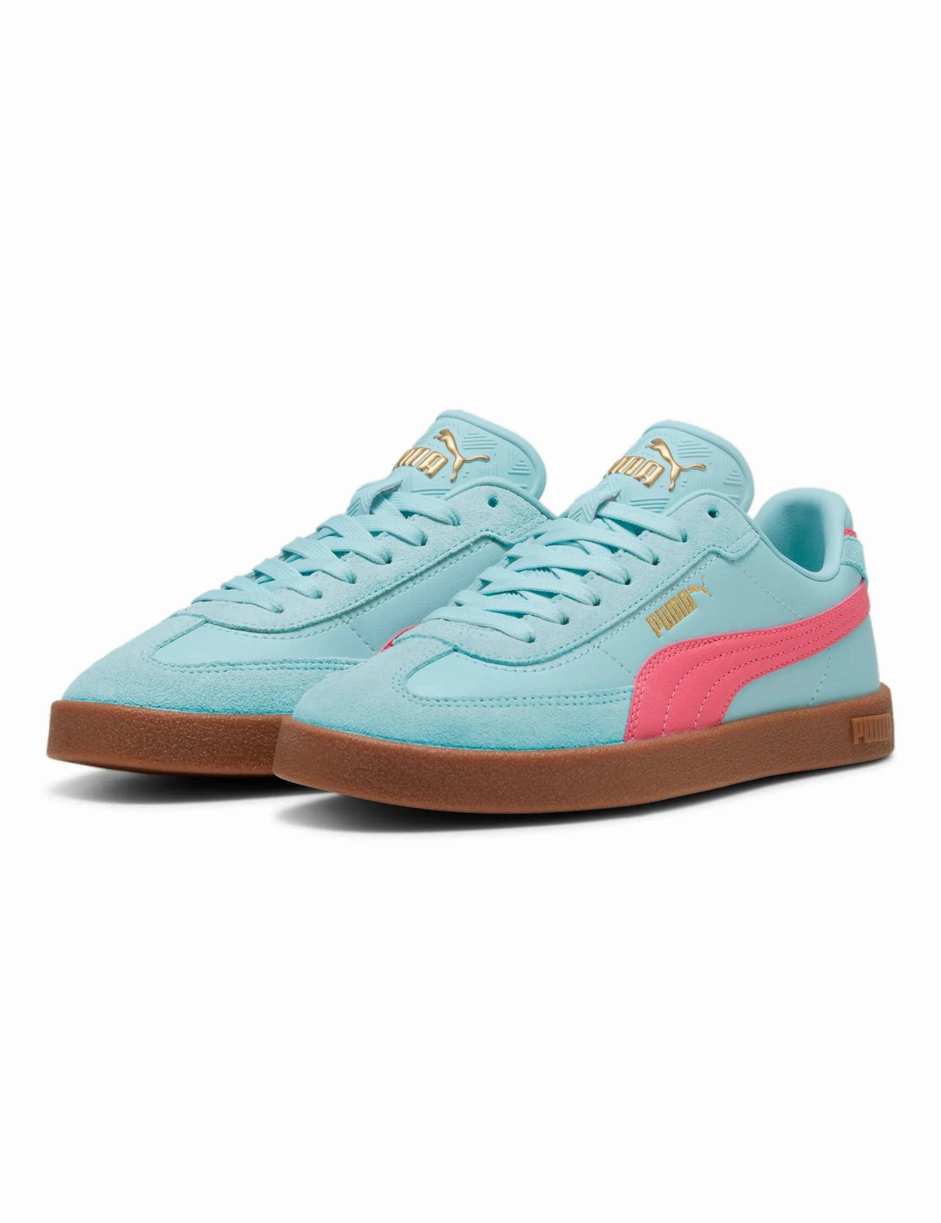 Club II Era Sneakers - Safe Lake/Peach Frost/Gum Puma women's stylish sport footwear