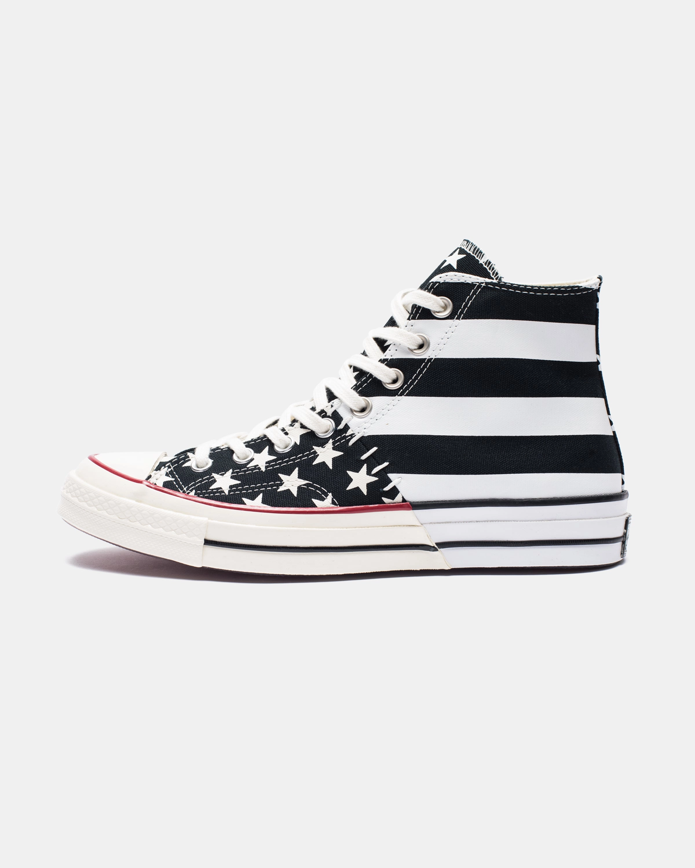 CONVERSE CHUCK 70 HI ARCHIVE RESTRUCTURED - BLACK/WHITE/EGRET Womens vintage sneakers