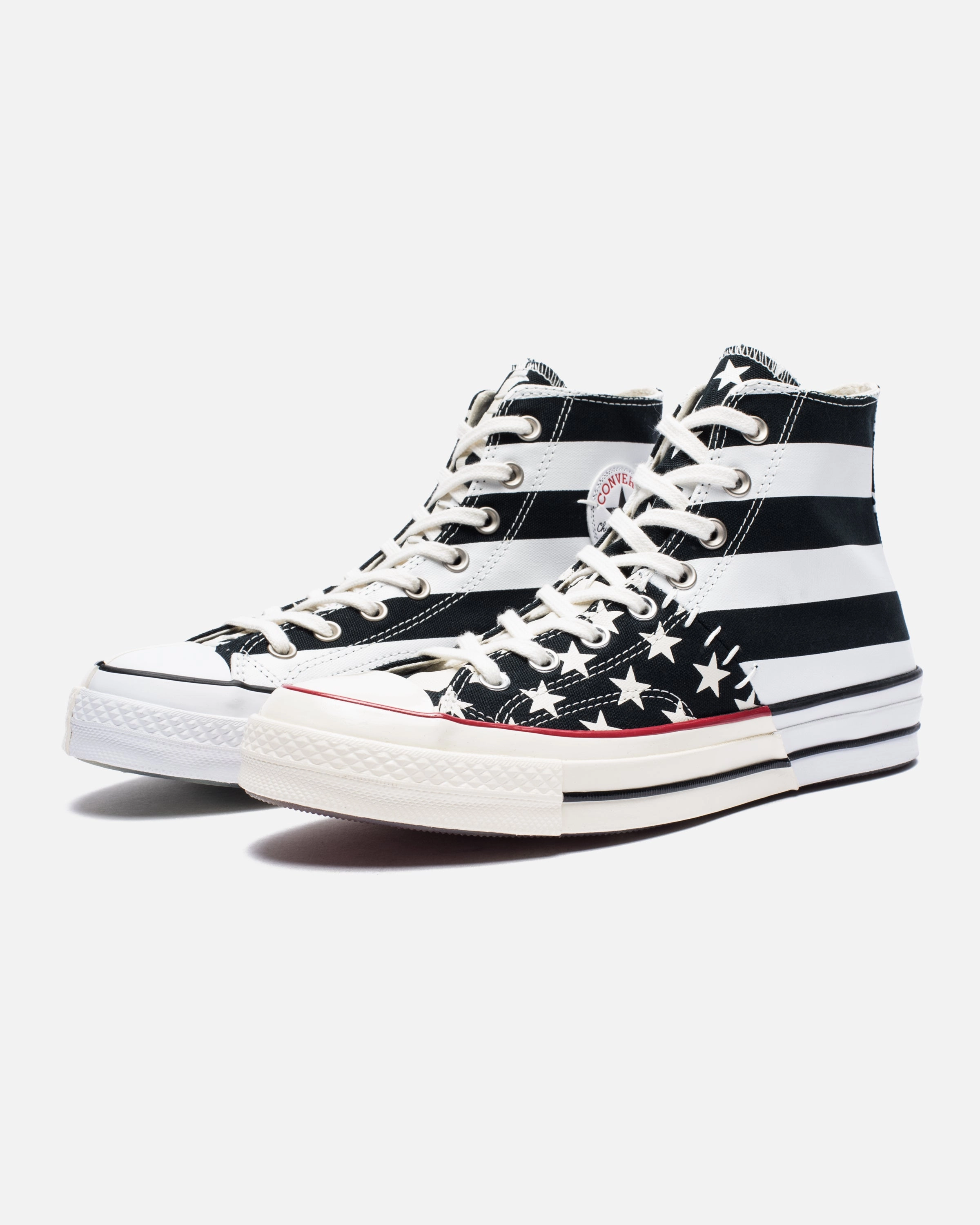 CONVERSE CHUCK 70 HI ARCHIVE RESTRUCTURED - BLACK/WHITE/EGRET Classic Chuck sneakers