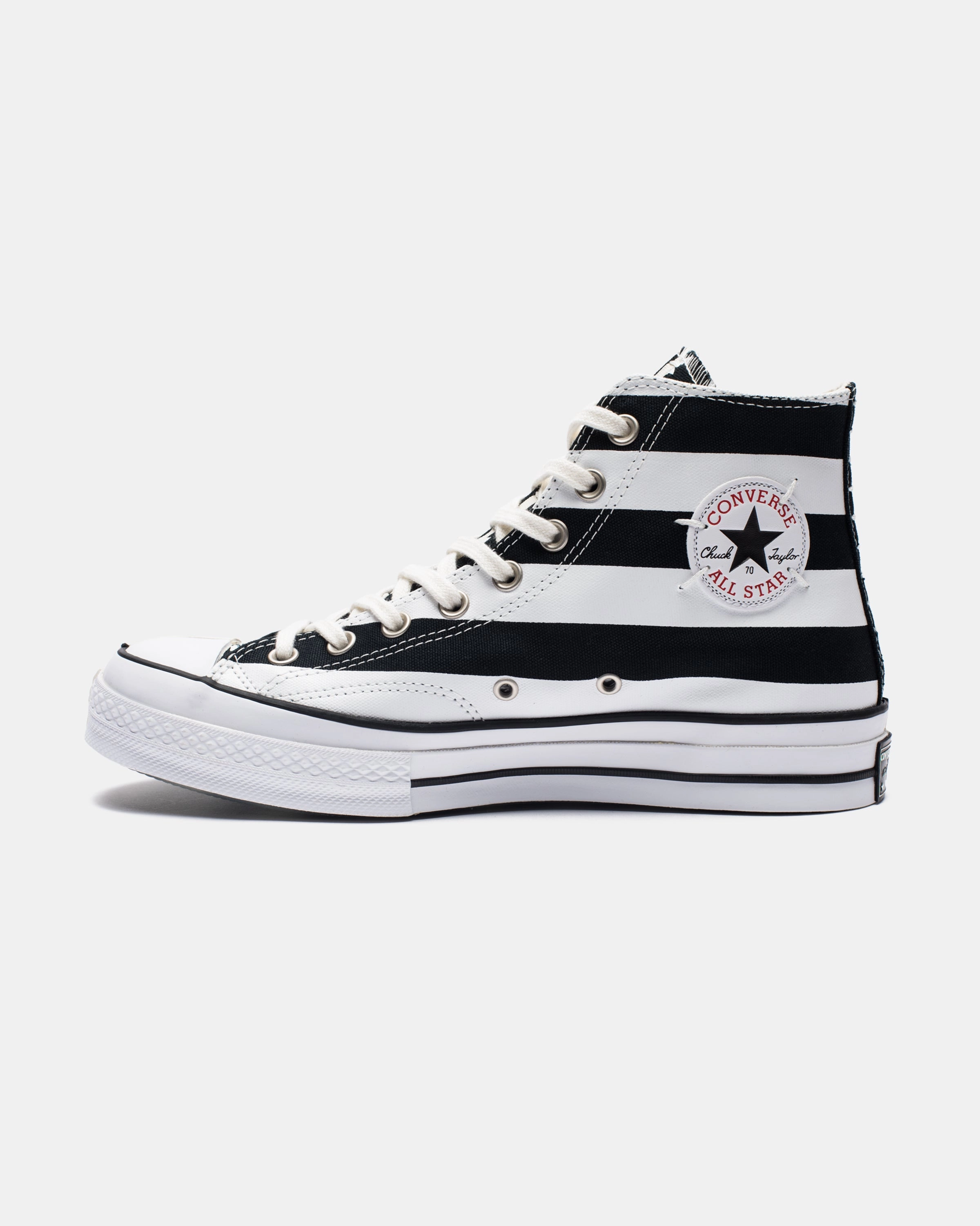 CONVERSE CHUCK 70 HI ARCHIVE RESTRUCTURED - BLACK/WHITE/EGRET Womens vintage sneakers