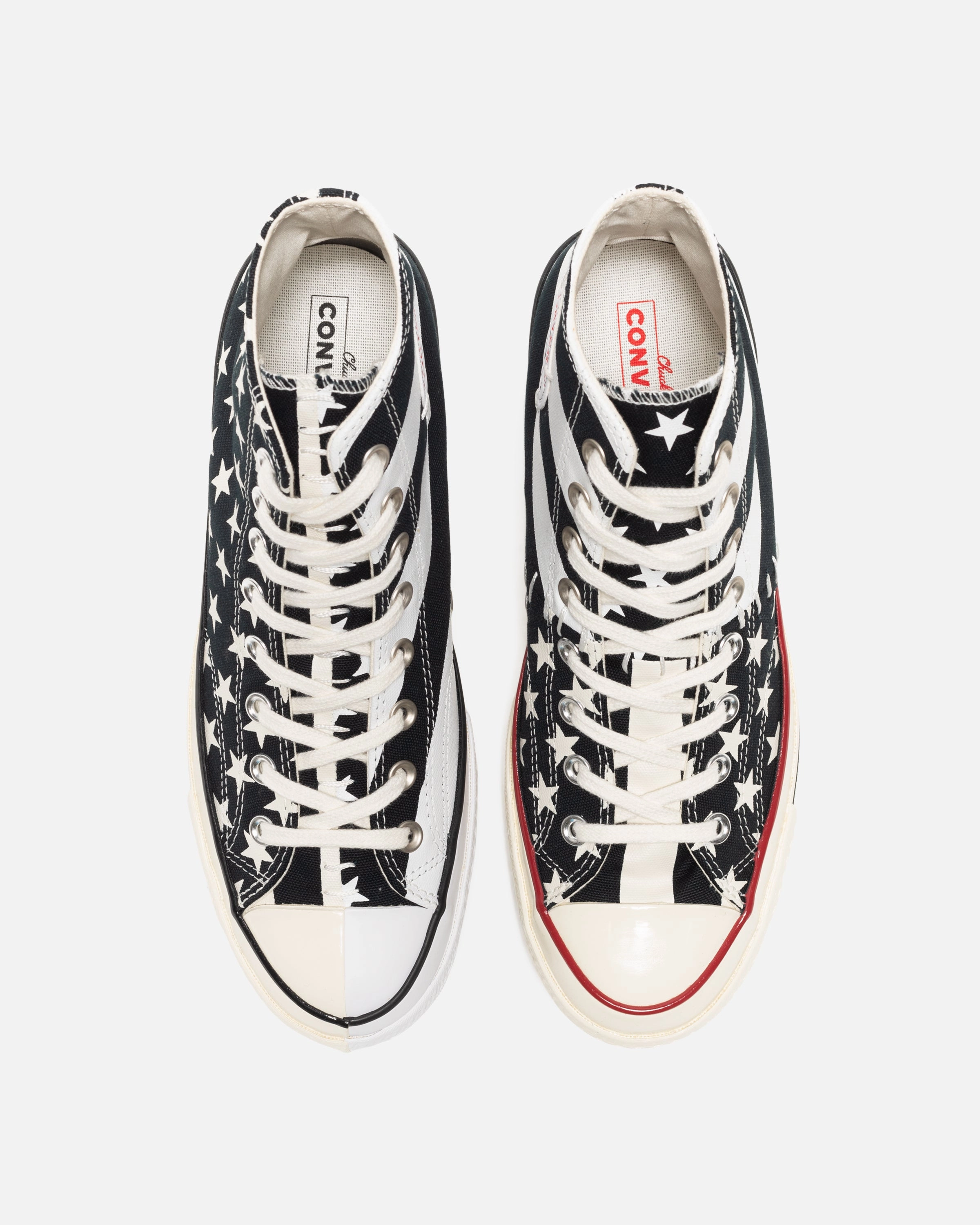 CONVERSE CHUCK 70 HI ARCHIVE RESTRUCTURED - BLACK/WHITE/EGRET Womens vintage sneakers