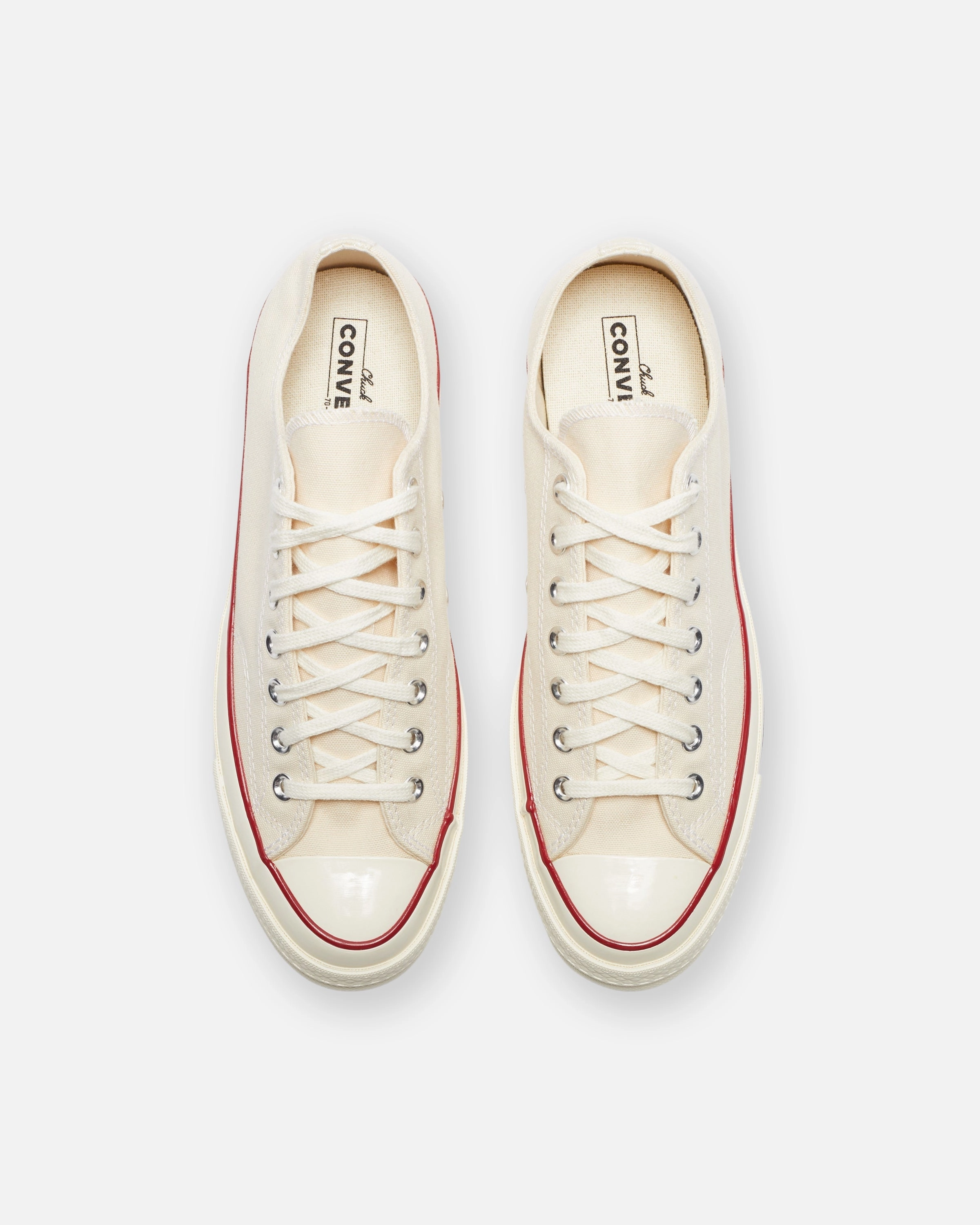 CONVERSE CHUCK 70 OX - PARCHMENT/ GARNET/ EGRET Womens vintage sneakers