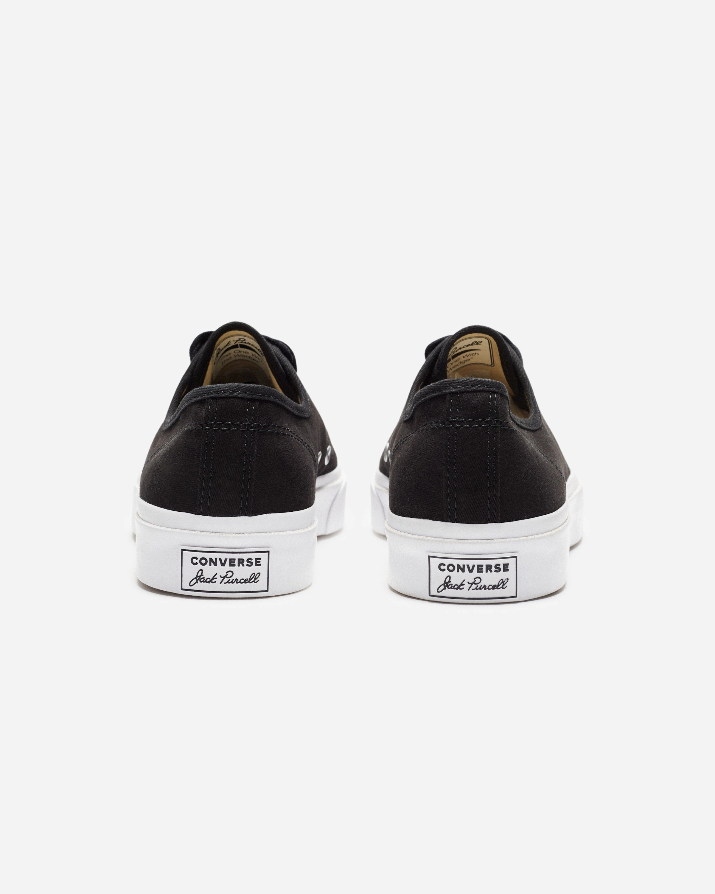 CONVERSE JACK PURCELL OX - BLACK/ WHITE Womens vintage sneakers