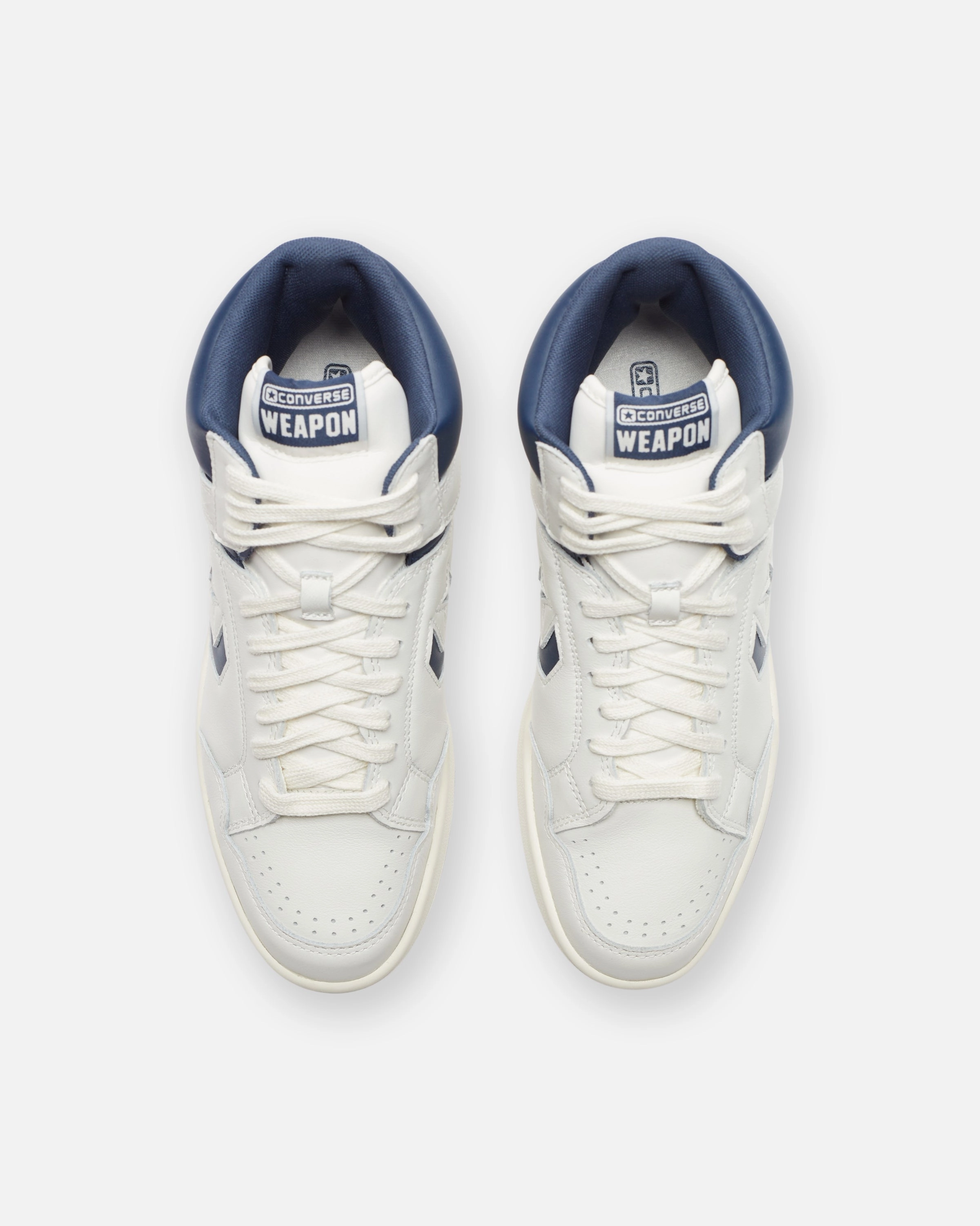 CONVERSE WEAPON MID VINTAGE - WHITE/ NAVY/ EGRET Womens vintage sneakers