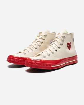 CONVERSE X CDG RED SOLE CHUCK 70 HIGH Classic Chuck sneakers