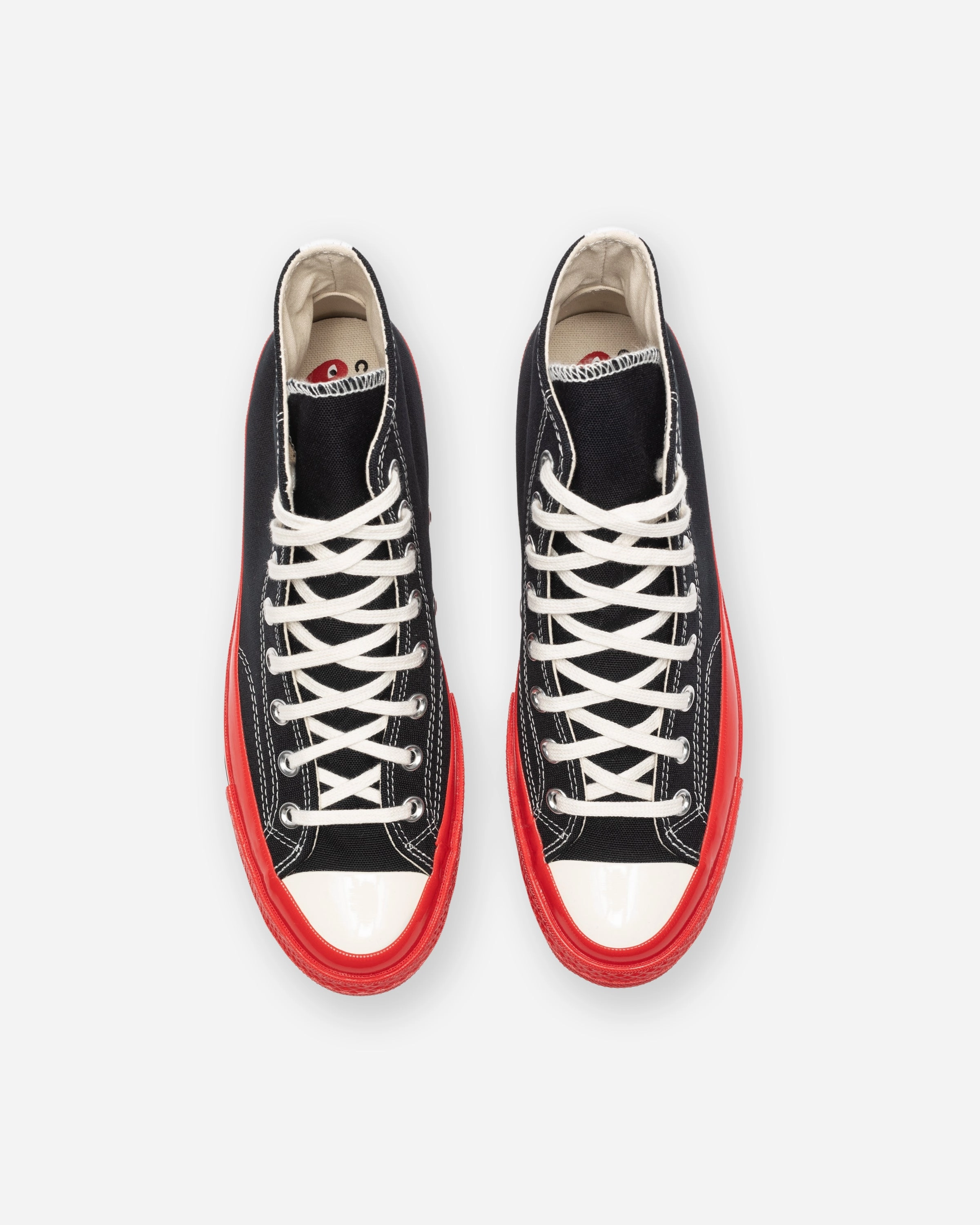 CONVERSE X CDG RED SOLE CHUCK 70 HIGH Womens vintage sneakers
