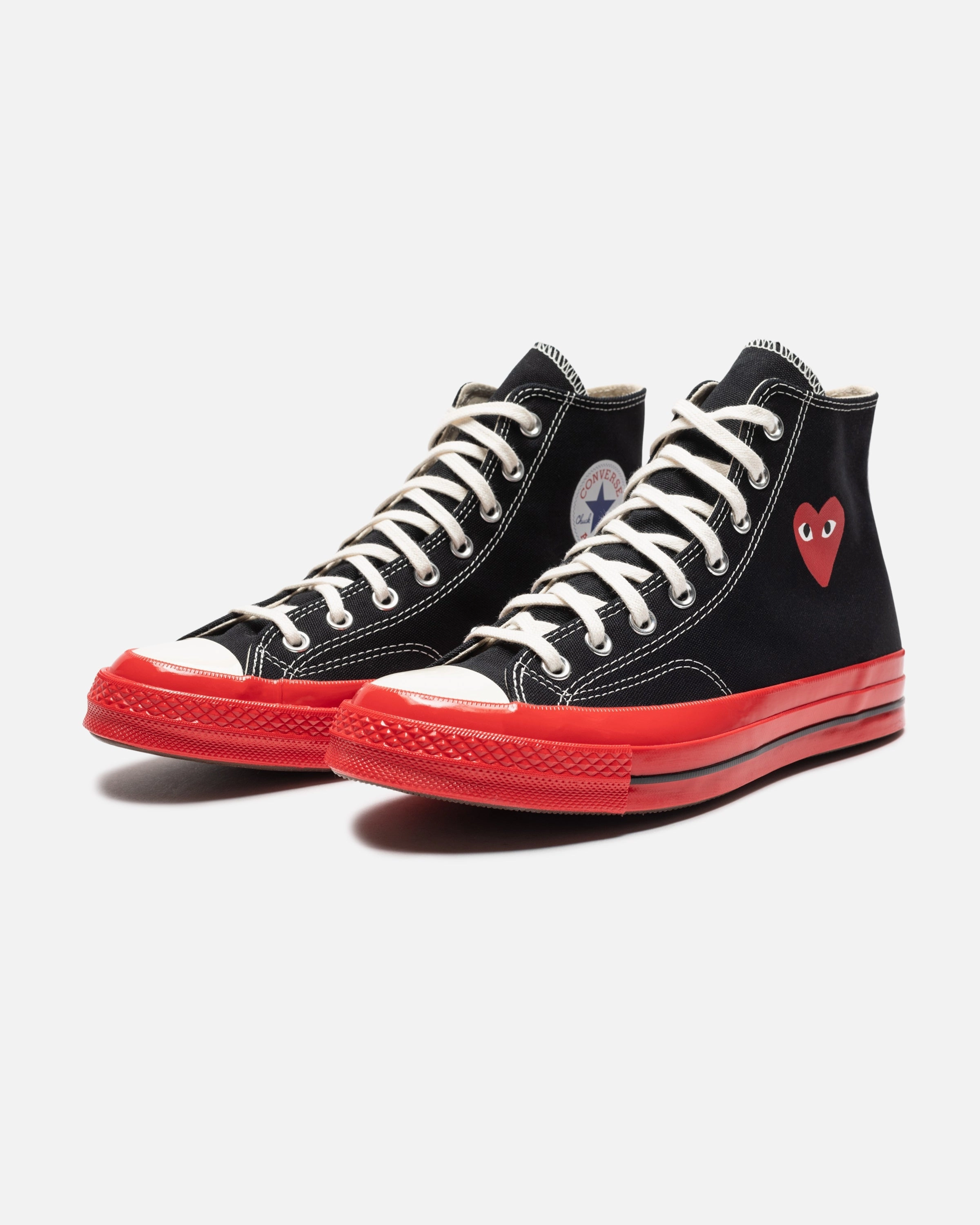 CONVERSE X CDG RED SOLE CHUCK 70 HIGH Womens vintage sneakers