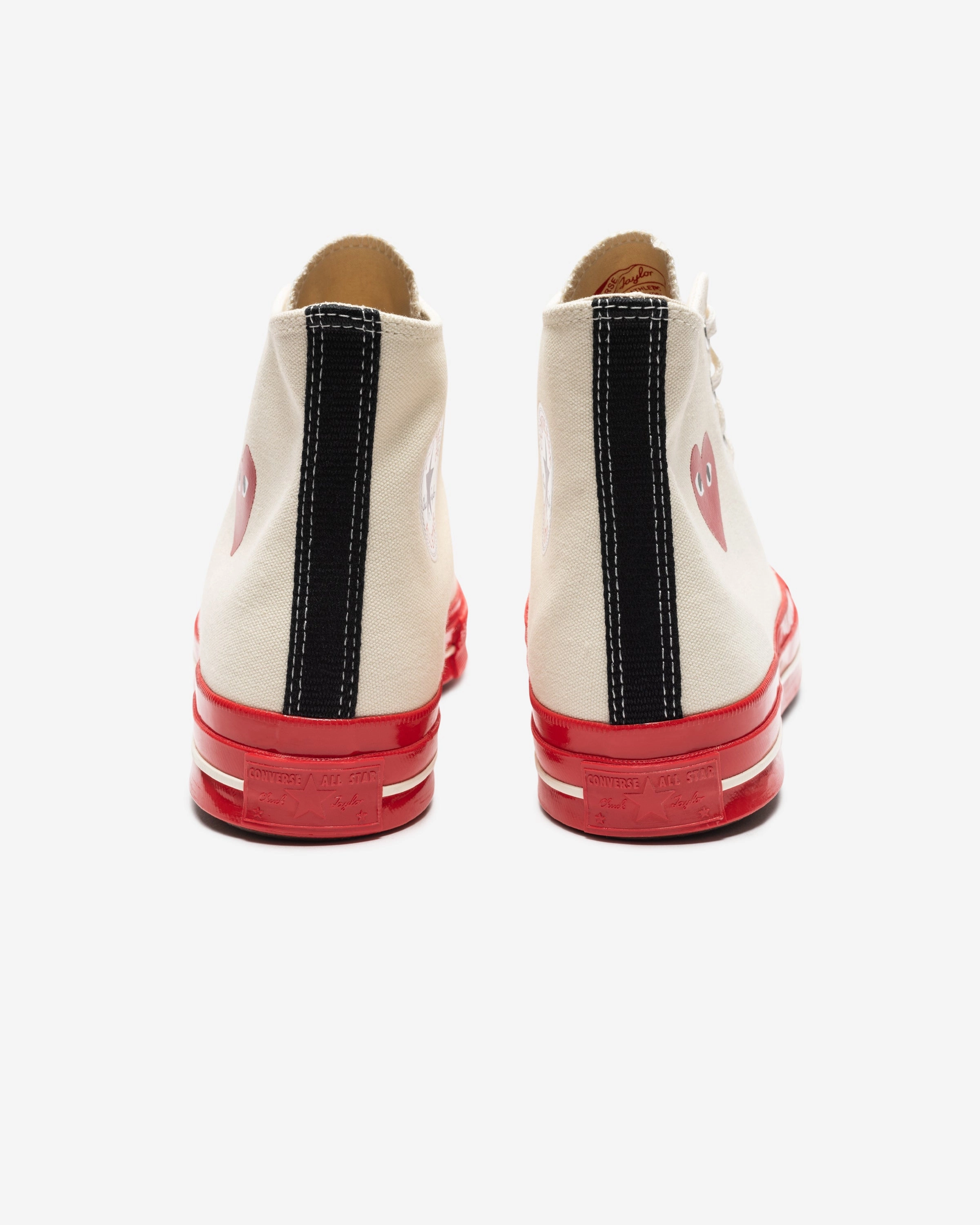 CONVERSE X CDG RED SOLE CHUCK 70 HIGH Womens vintage sneakers