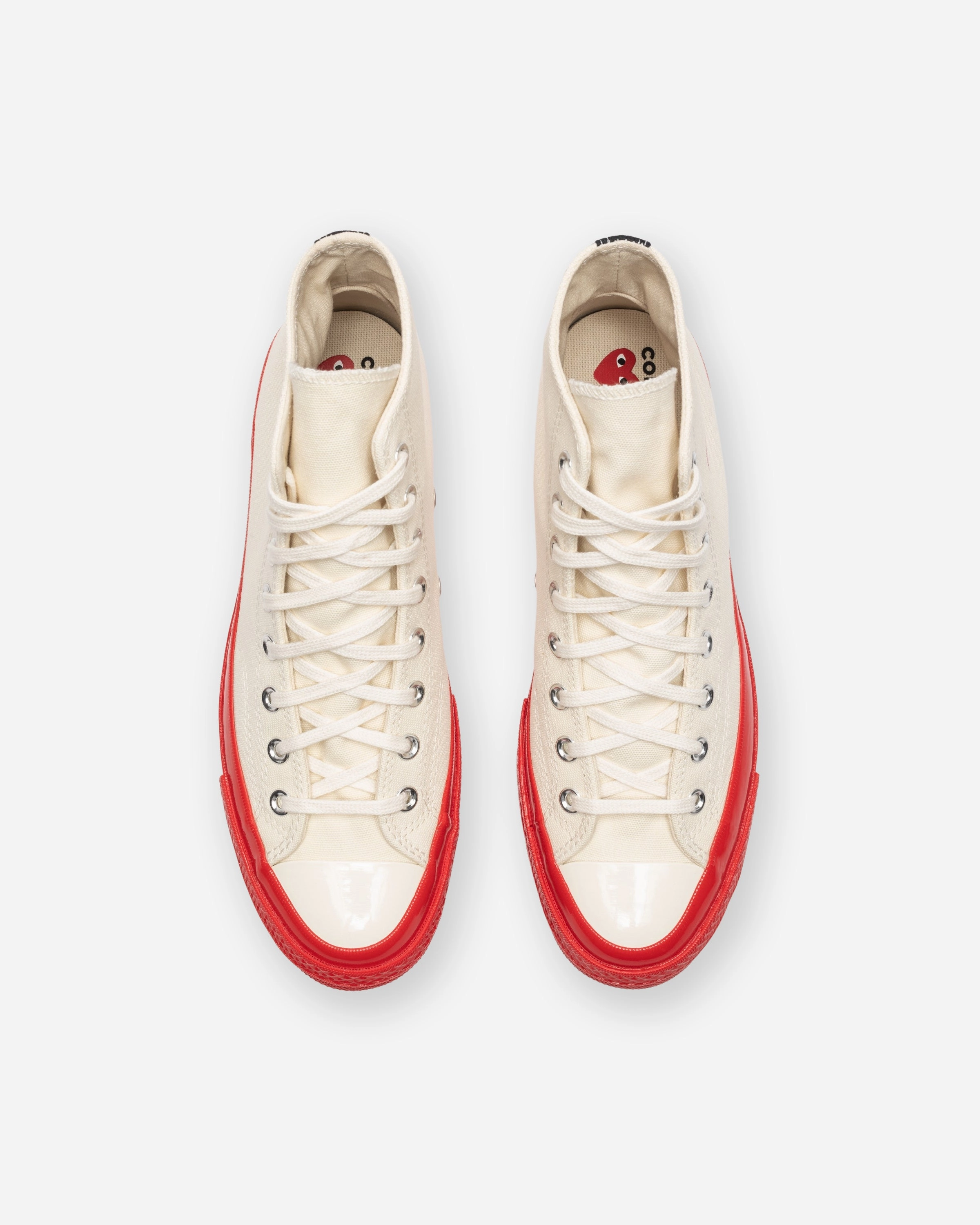 CONVERSE X CDG RED SOLE CHUCK 70 HIGH Womens vintage sneakers