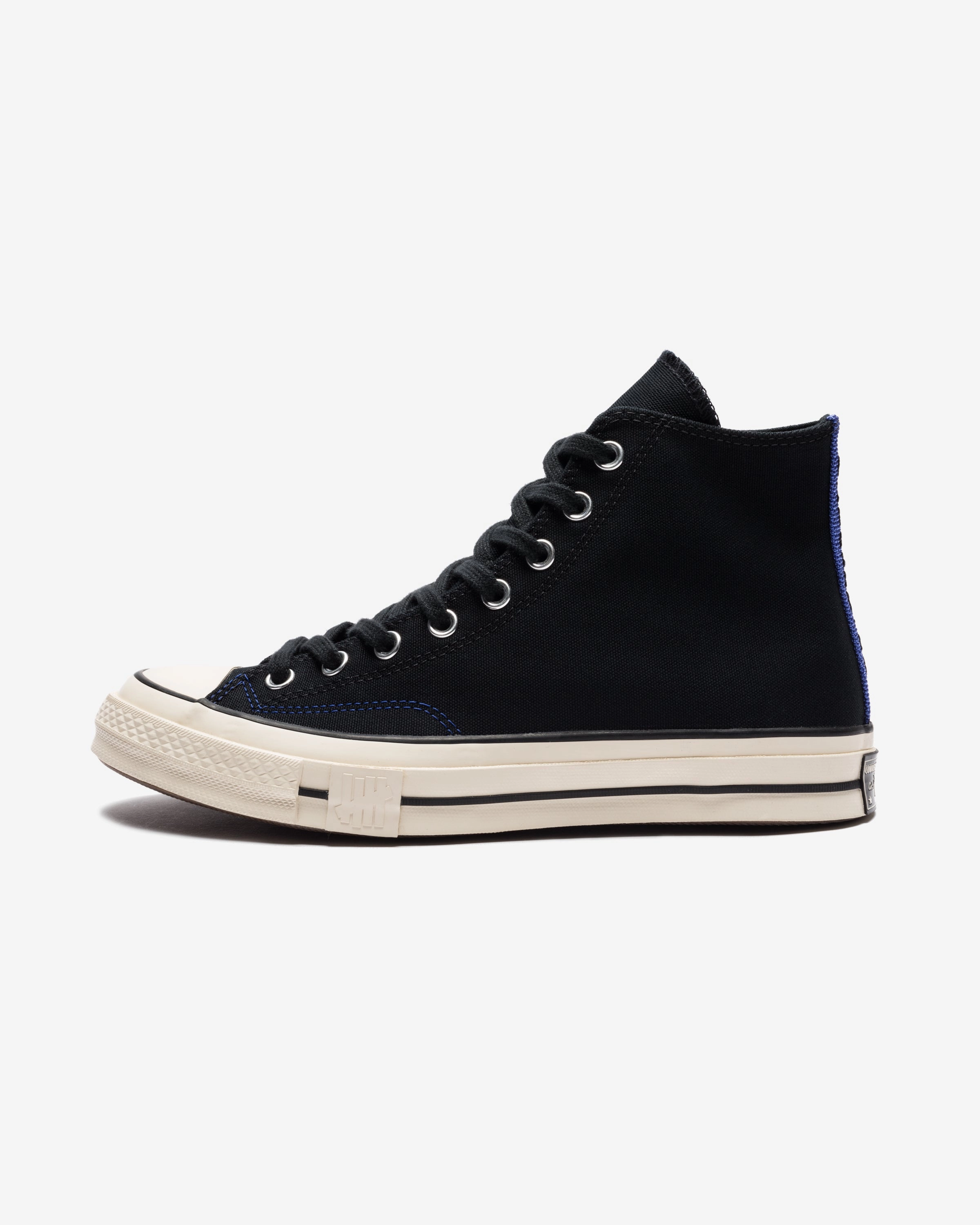 CONVERSE X UNDEFEATED CHUCK 70 HI - BLACK/ NATURALIVORY Womens vintage sneakers