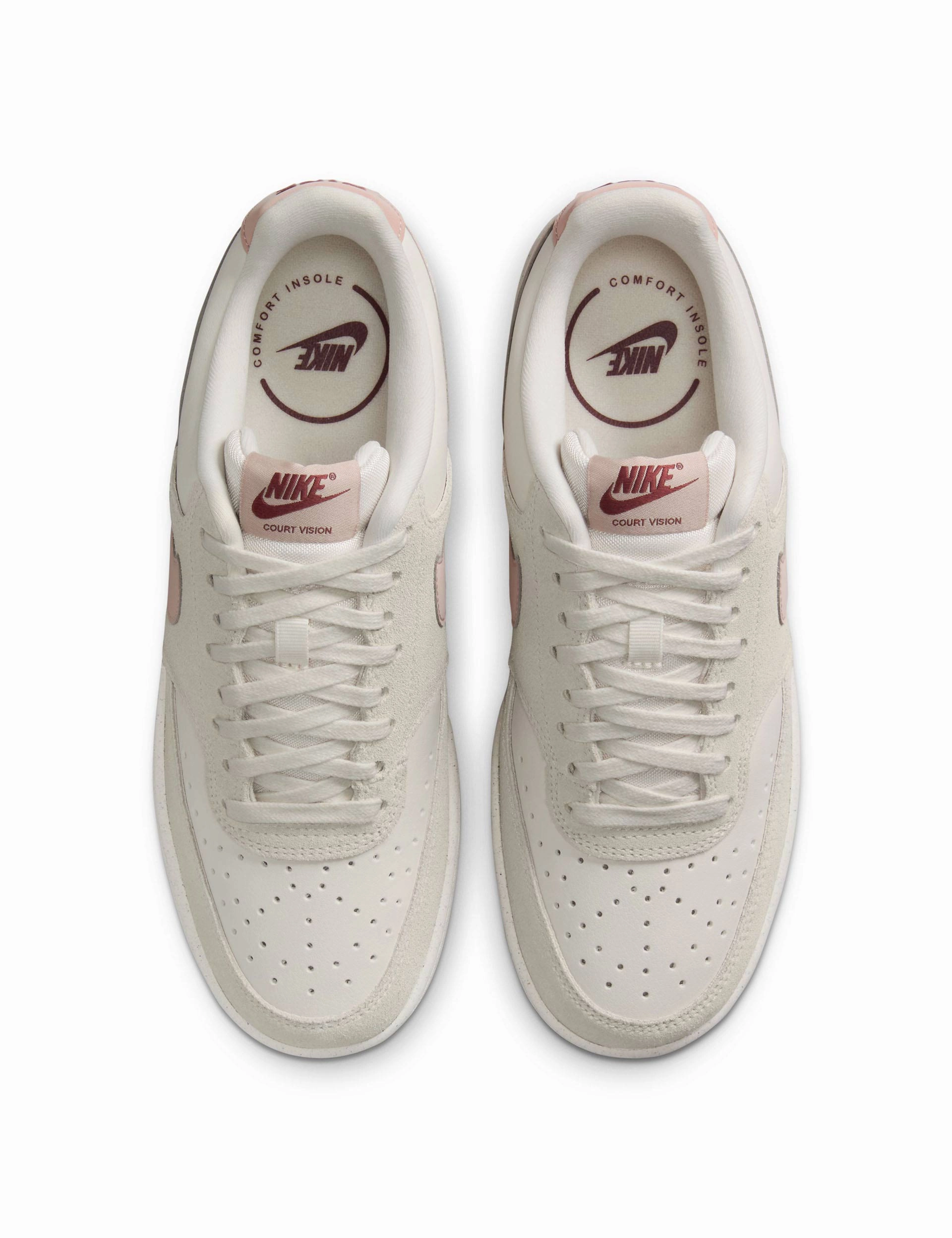 Court Vision Low Shoes - Phantom/Fossil Stone/Light Bone Nike women's stylish athletic footwear