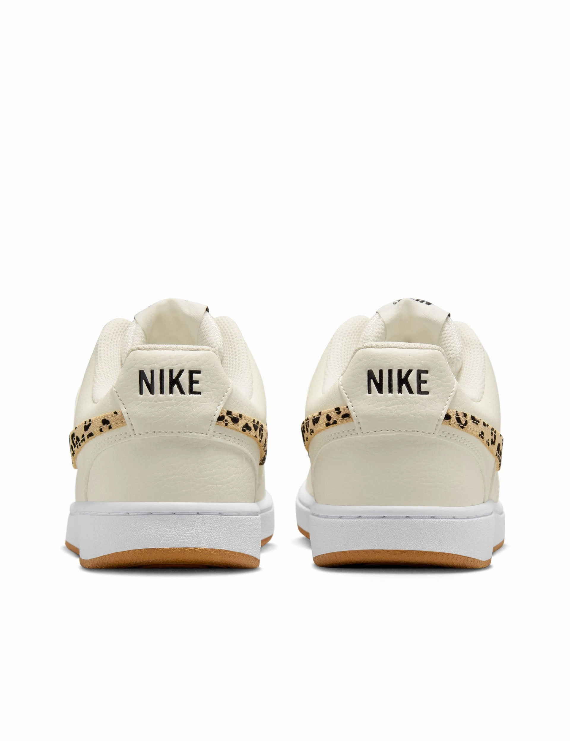Court Vision Shoes - Sail/Black/White/Flax Nike women's stylish athletic footwear