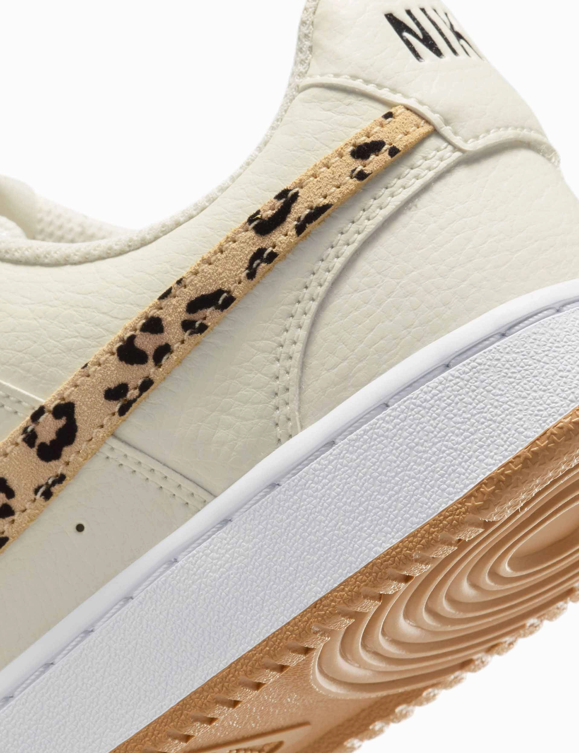 Court Vision Shoes - Sail/Black/White/Flax Nike women's stylish athletic footwear