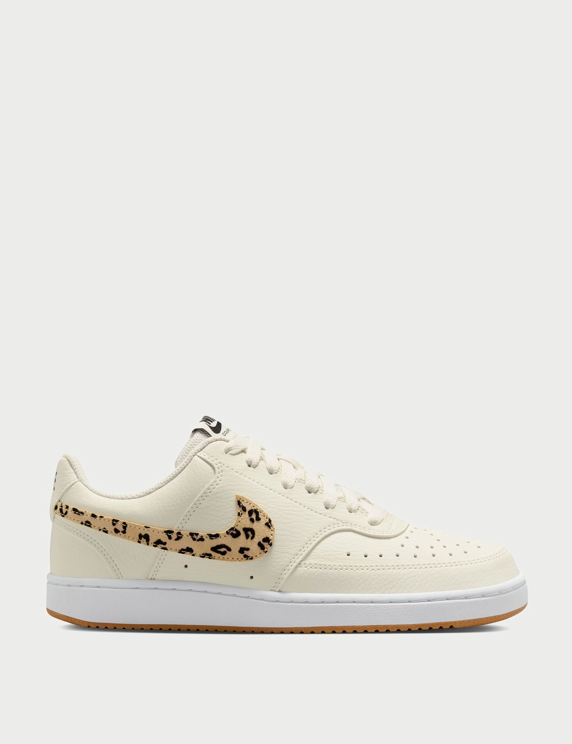 Court Vision Shoes - Sail/Black/White/Flax Nike womens shoes with sleek design
