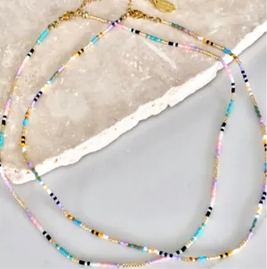 Crystals & Beaded Jewellery Corsica - Lilac Necklace
