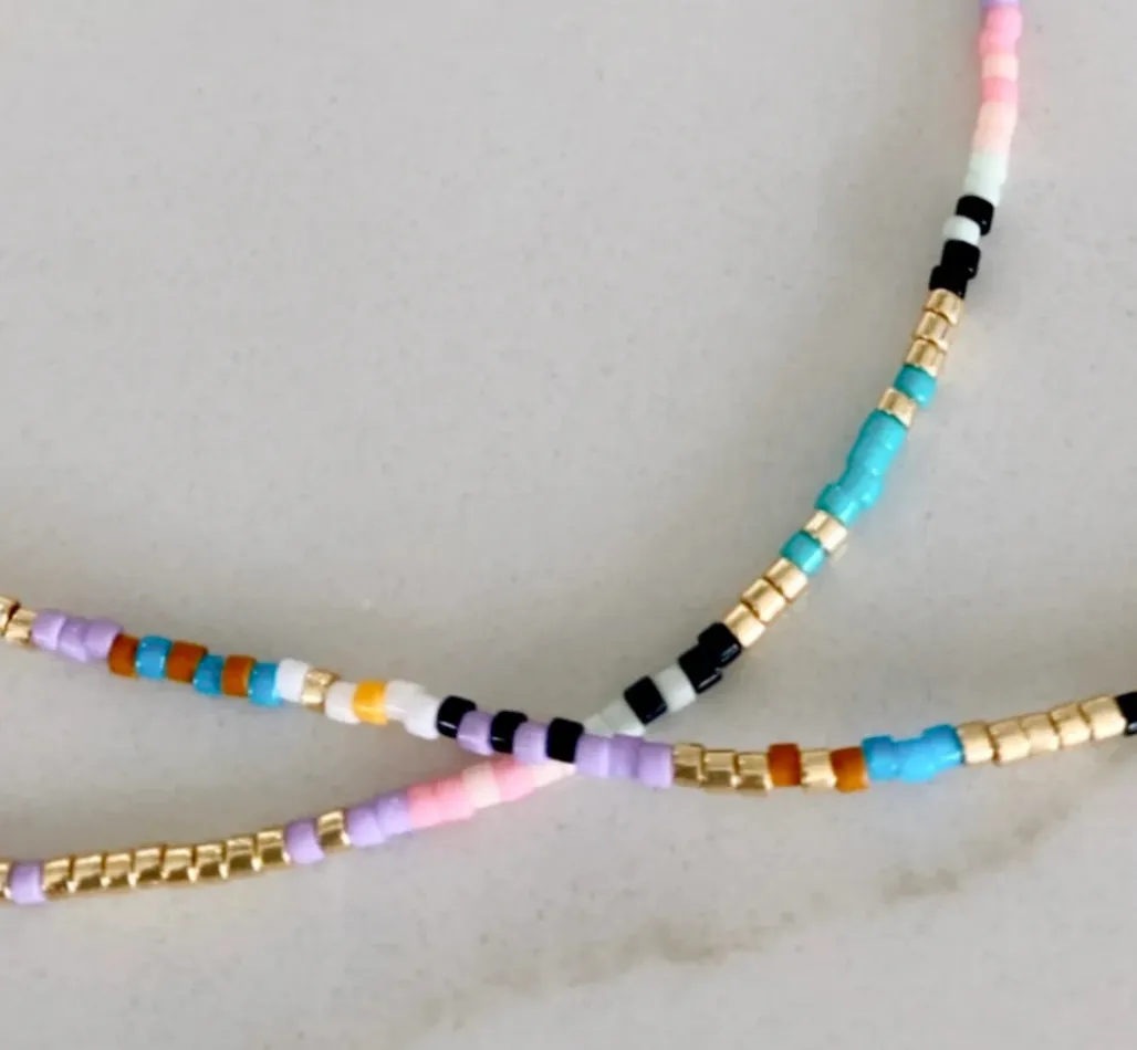 Crystals & Beaded Jewellery Corsica - Lilac Necklace
