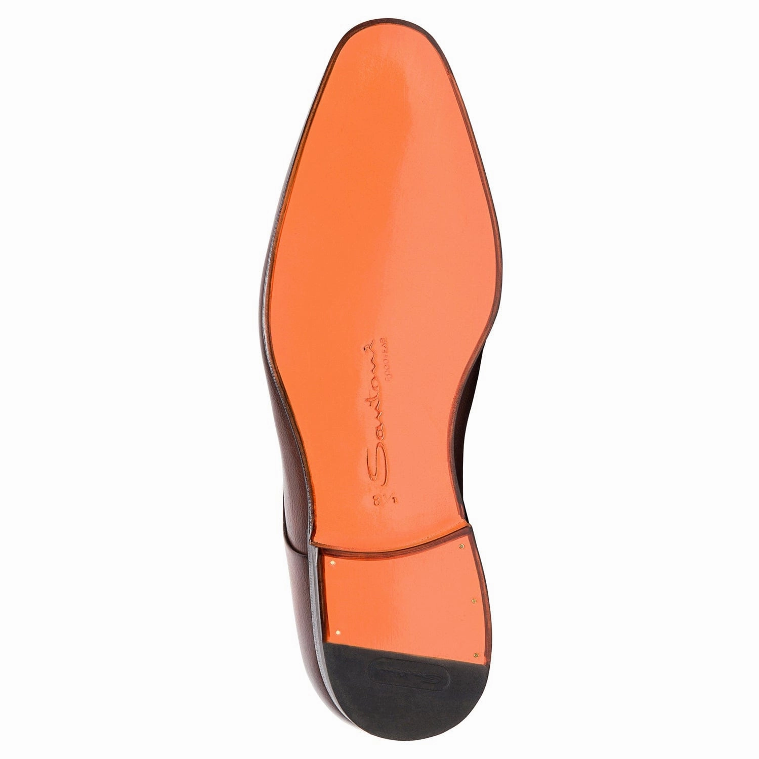 Dabbed Plain Toe Oxford Santoni handcrafted leather footwear