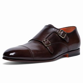 Daemons Double Monk Santoni Italian formal shoes with elegance