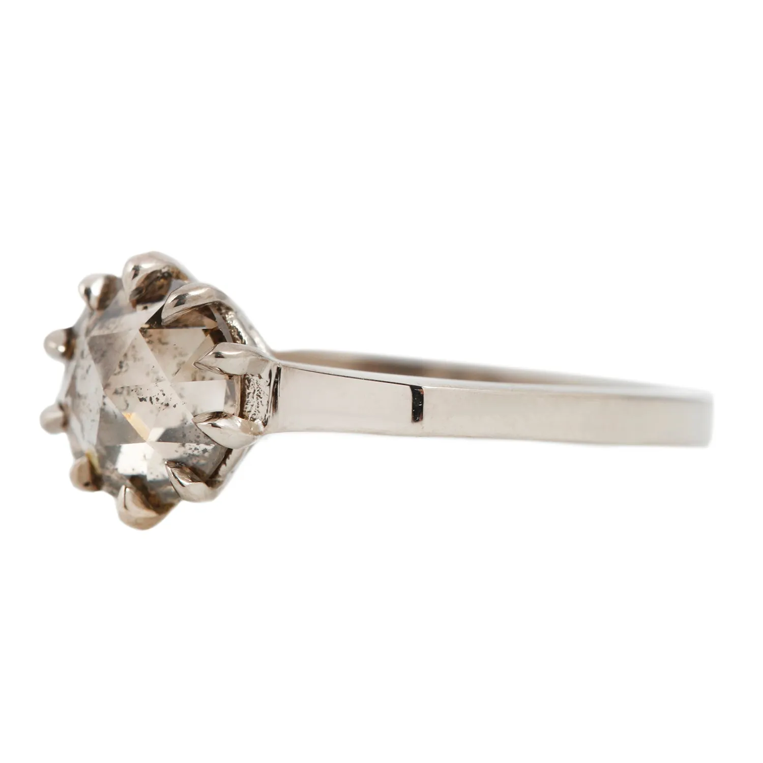 Dew Drop Diamond Solitaire Ring Lauren Wolf Jewelry