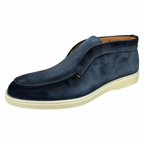 Digits Suede Laceless Chukka Santoni Italian formal shoes with elegance