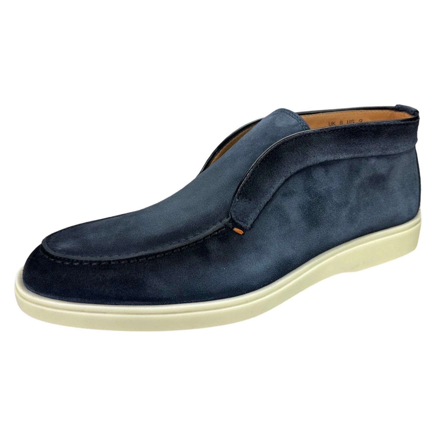 Digits Suede Laceless Chukka Santoni Italian formal shoes with elegance