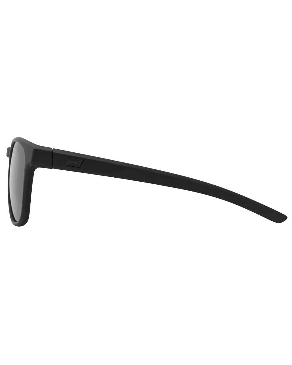 Dirty Dog	Sunglasses Lit Polarised Sunglasses in Satin Black & Grey