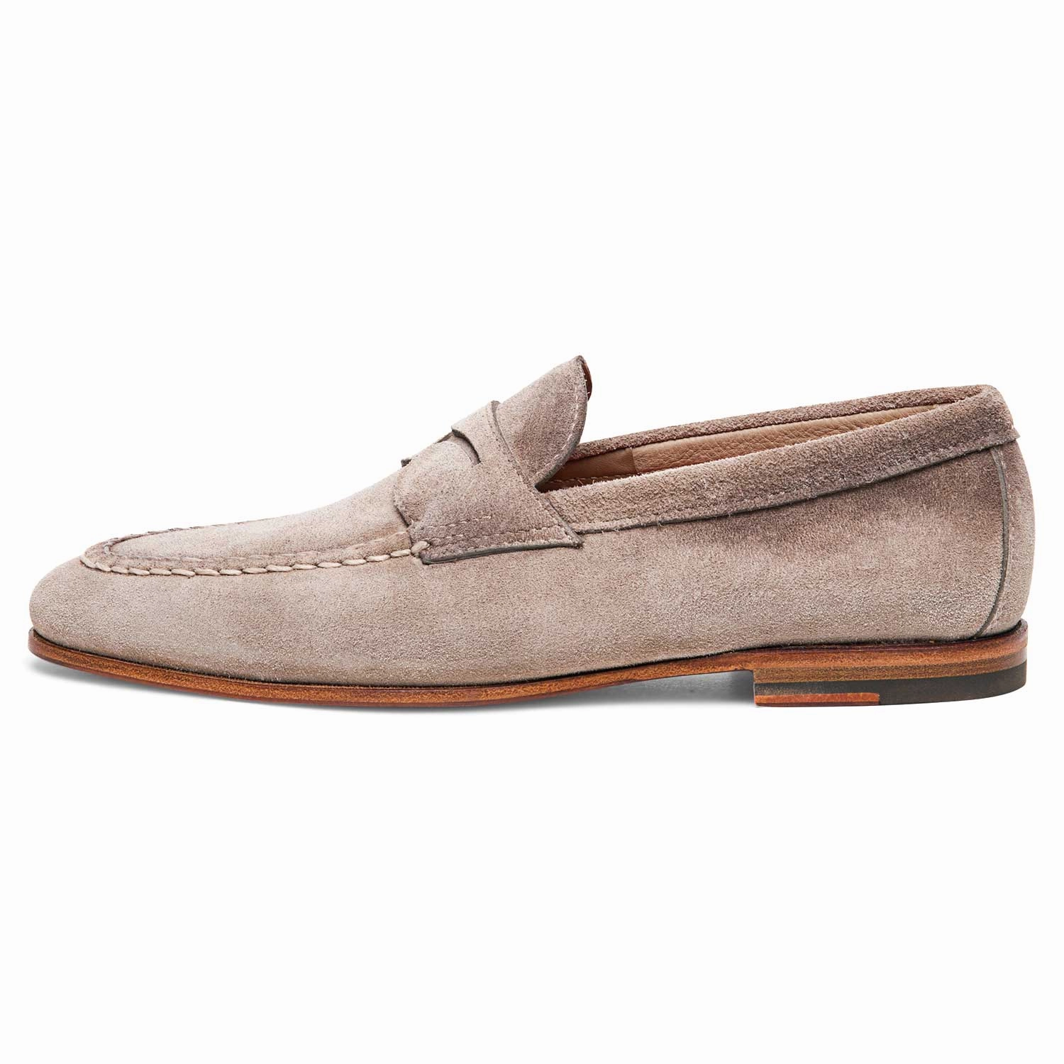 Door Penny Loafer Santoni handcrafted leather footwear