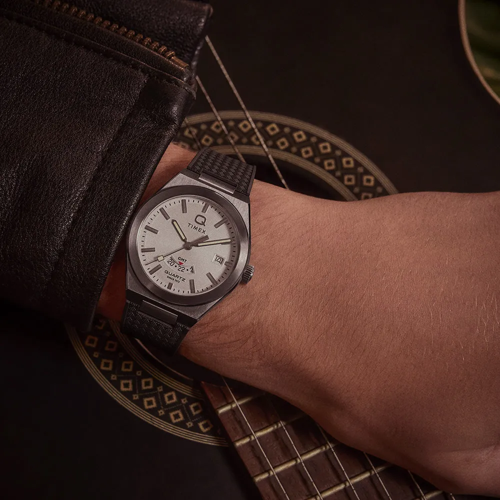 Dress Mens Watches Q Timex Continental GMT TW2Y12200