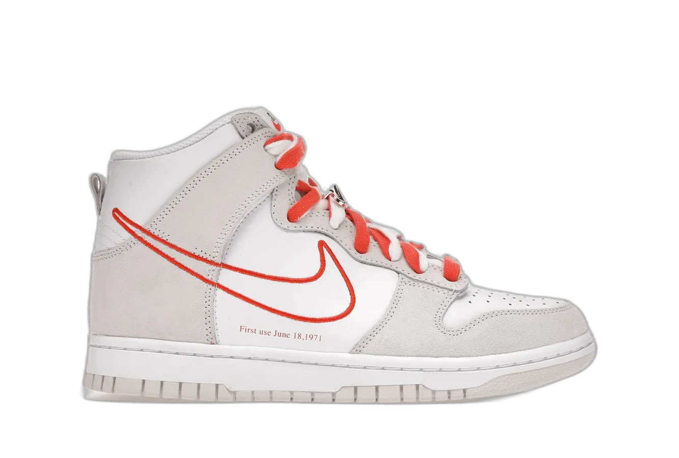 Dunk High First Use Sail Orange Nike Dunk stylish shoes for sport and street