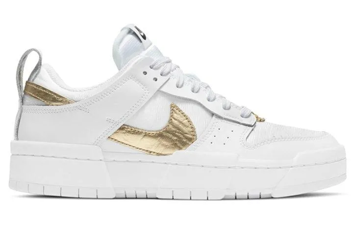 Dunk Low Disrupt White Metallic Gold Nike Dunk heritage sneakers