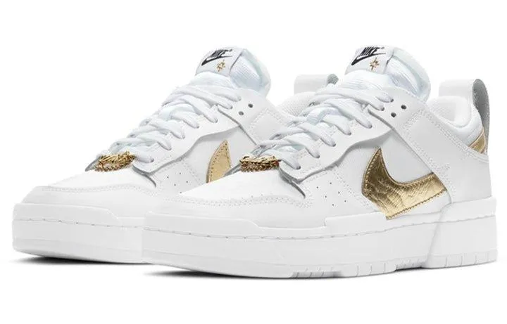 Dunk Low Disrupt White Metallic Gold Nike Dunk heritage sneakers