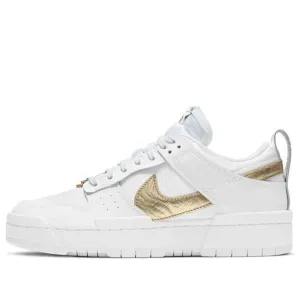 Dunk Low Disrupt White Metallic Gold Nike Dunk stylish shoes for sport and street