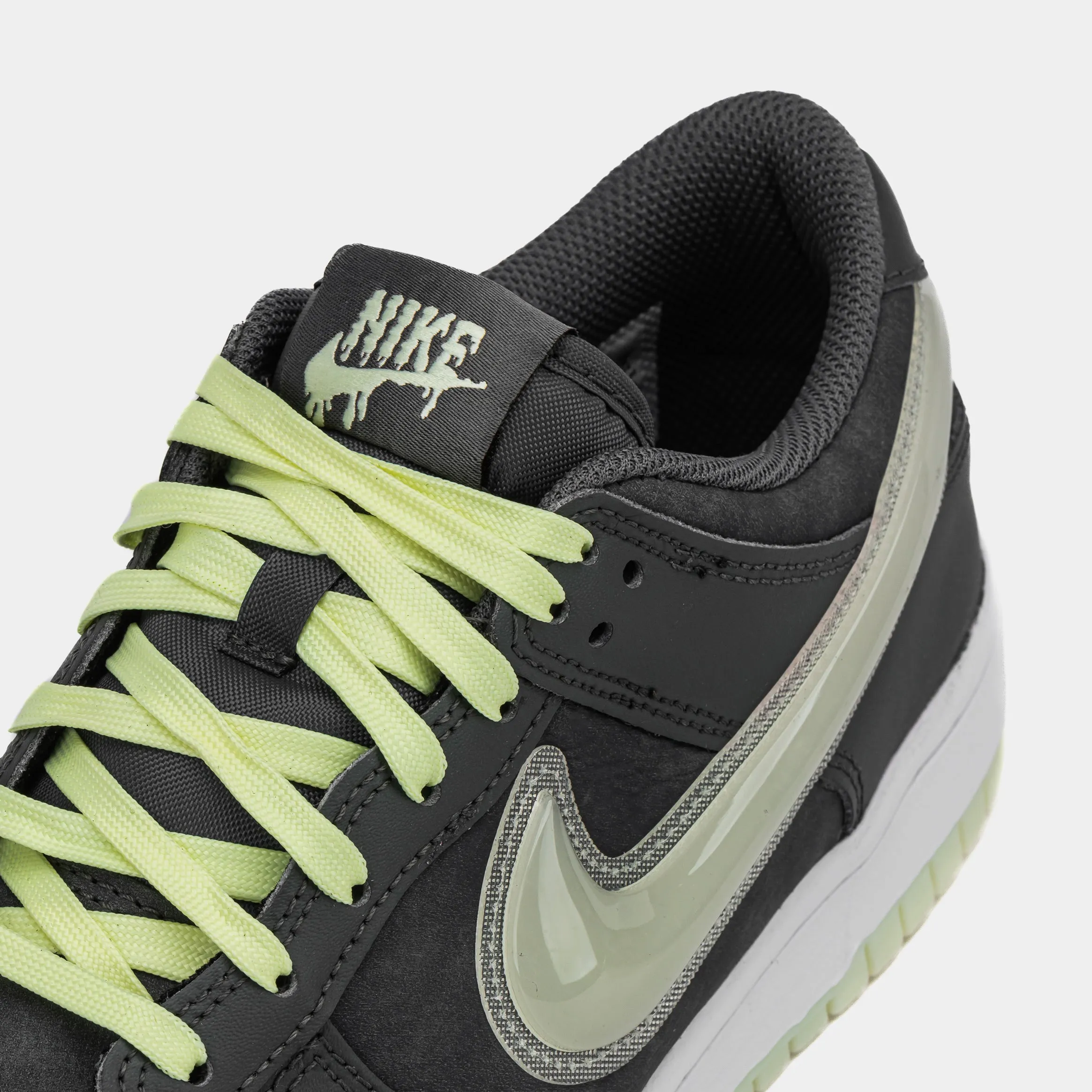 Dunk Low Glow In The Dark Grade School Lifestyle Shoes (Iron Grey/Lime Ice/White/Cool Grey) Dunk collection