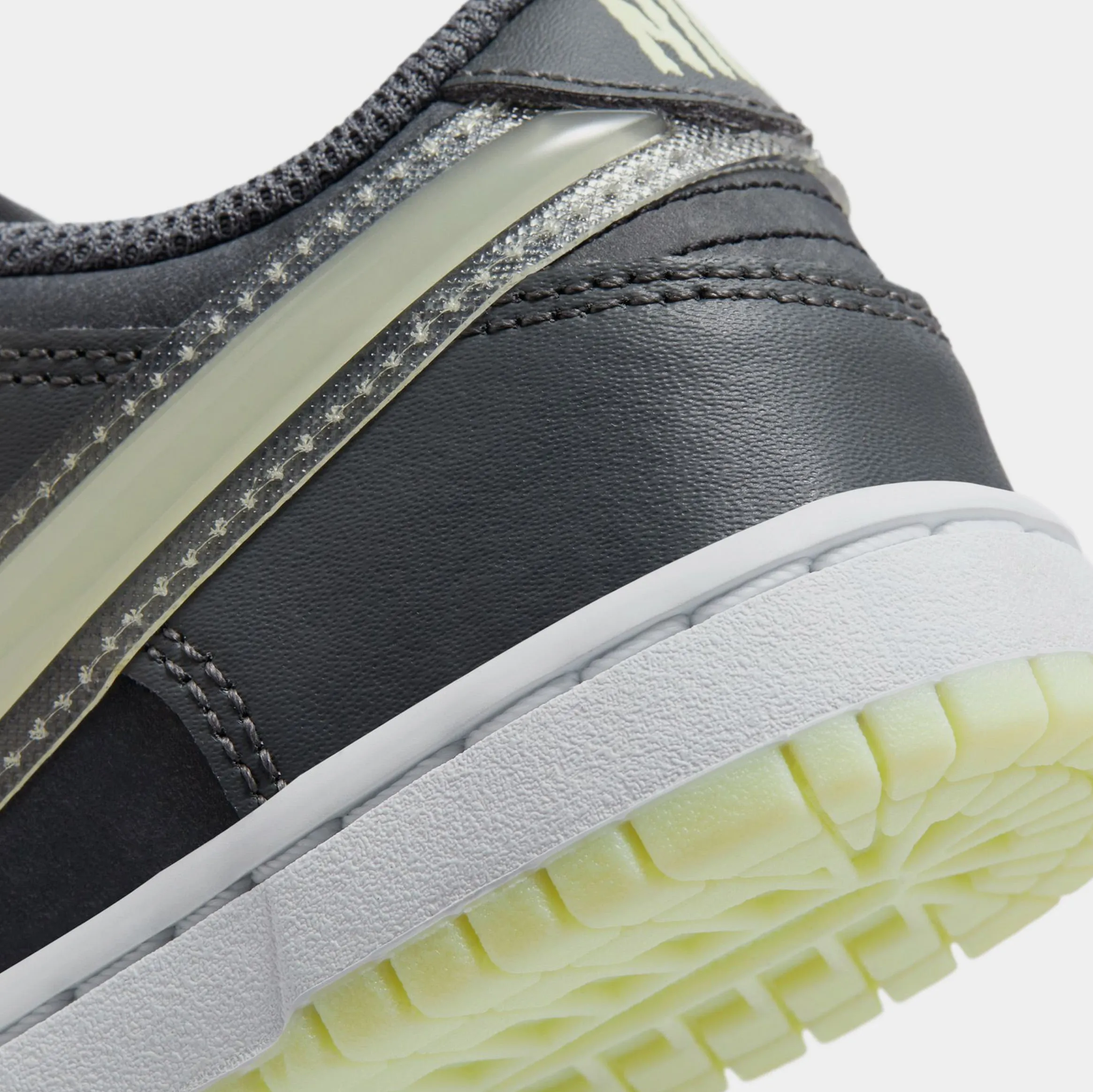 Dunk Low Glow In The Dark Preschool Lifestyle Shoes (Iron Grey/Lime Ice/White/Cool Grey) Dunk collection