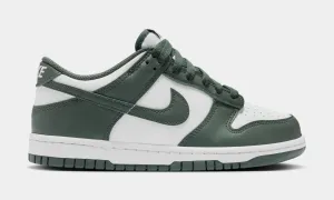 Dunk Low Grade School Lifestyle Shoes (White/White/Vintage Green) nike dunk classic design casual sneakers