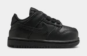Dunk Low Infant Toddler Lifestyle Shoes (Black/Black/Black) nike dunk classic design casual sneakers