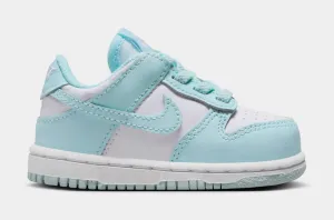 Dunk Low Infant Toddler Lifestyle Shoes (White/Glacier Blue) nike dunk classic design casual sneakers